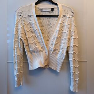 ONLY Women's Cream Textured Cardigan